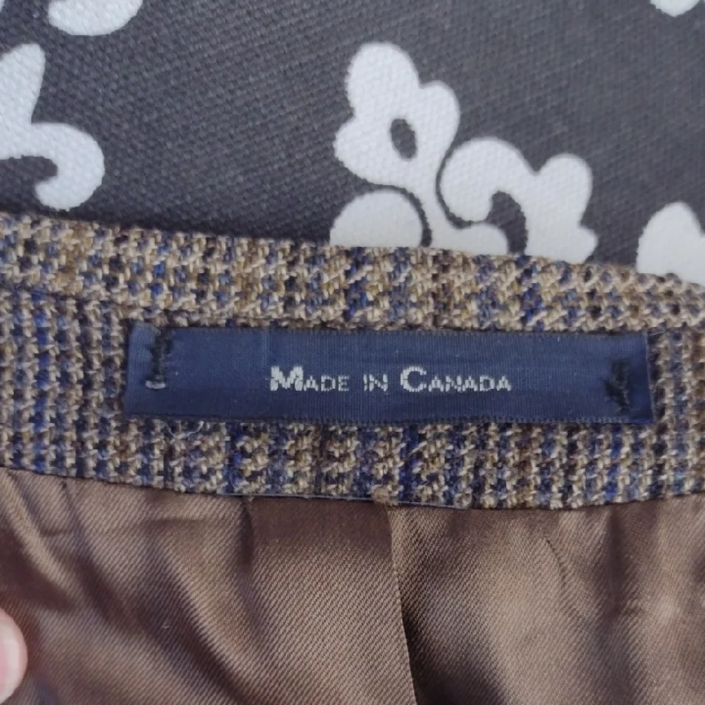 Ralph Lauren Brown Wool Glen Plaid Sport Coat